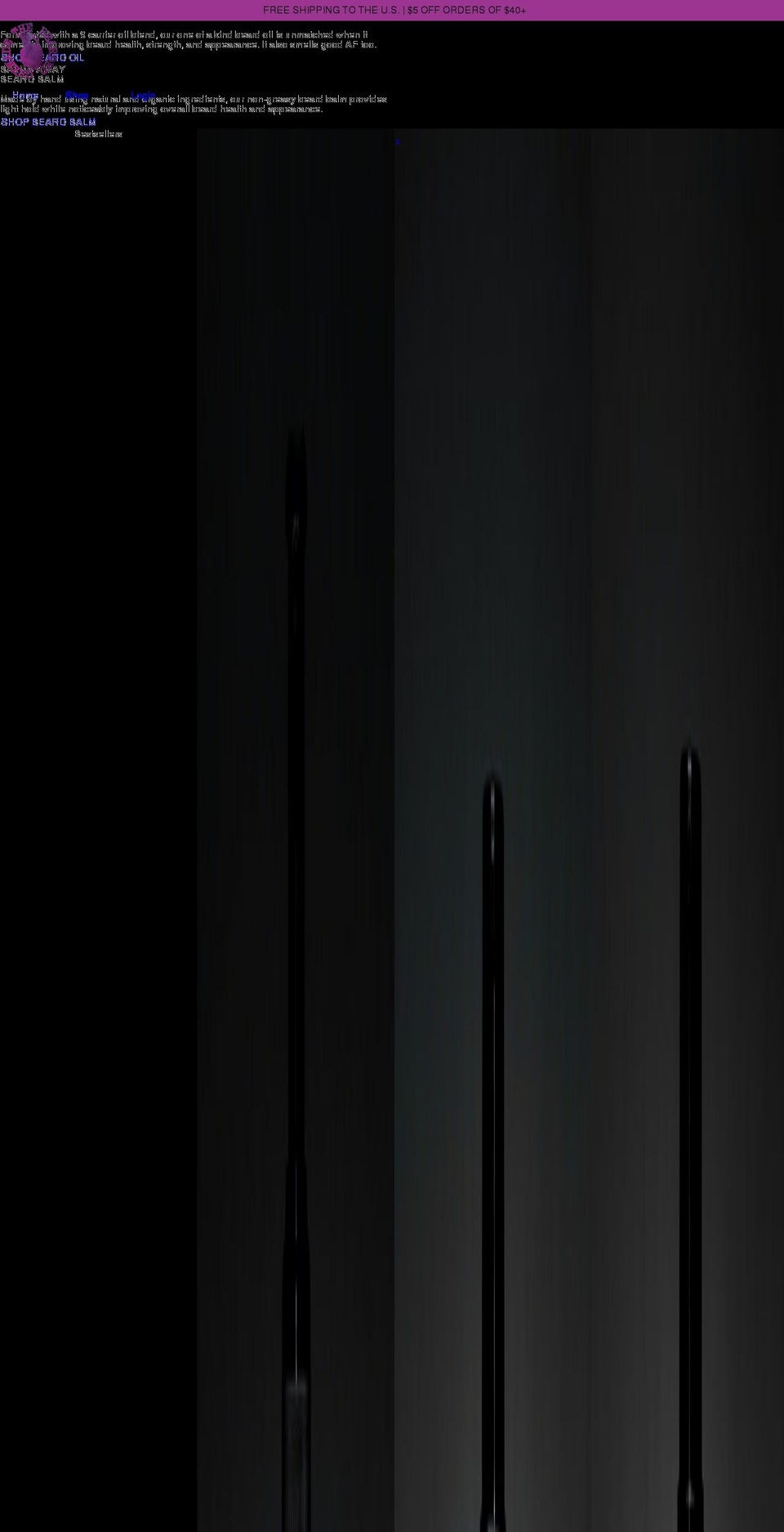 thebeardedgrenade.com shopify website screenshot