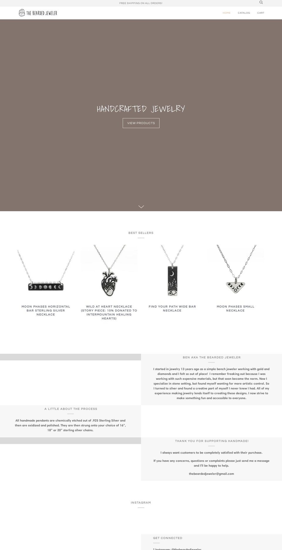 thebeardedjeweler.com shopify website screenshot