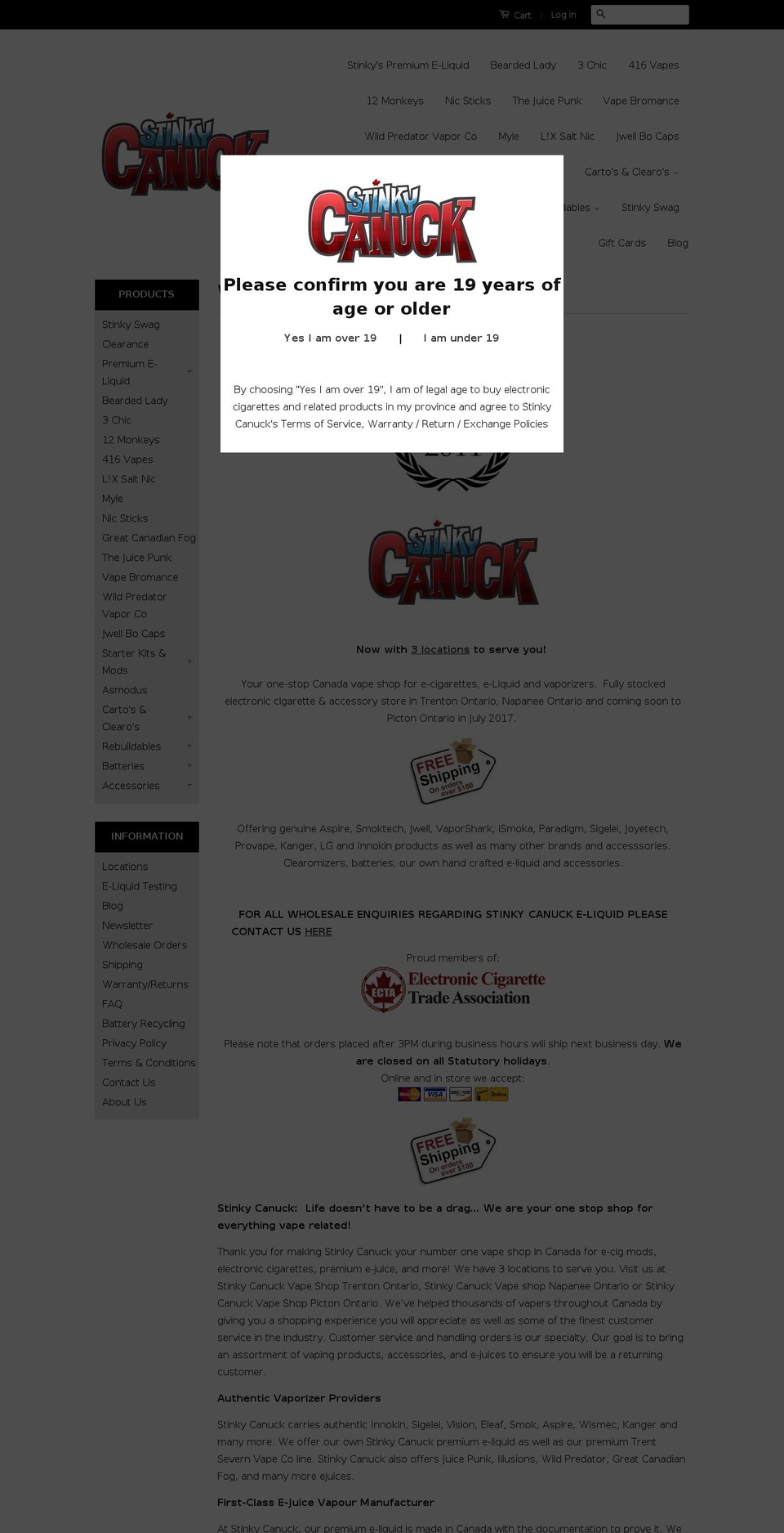 PCV3.1 - Terms and condition at cart Shopify theme site example thebeardedladyvapourco.com