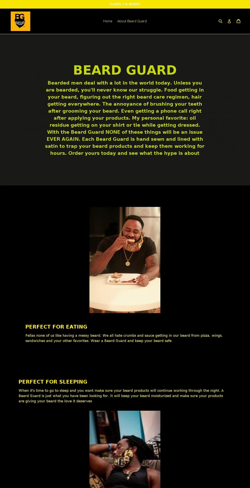 thebeardguard.com shopify website screenshot