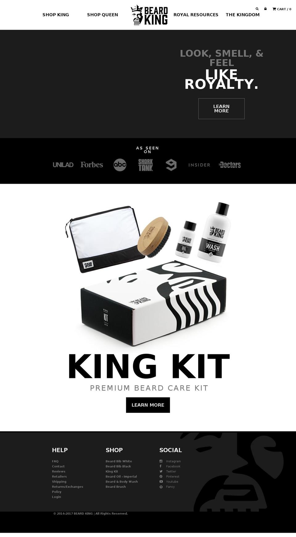 Beard King - Customizations - FB Settings Shopify theme site example thebeardking.us