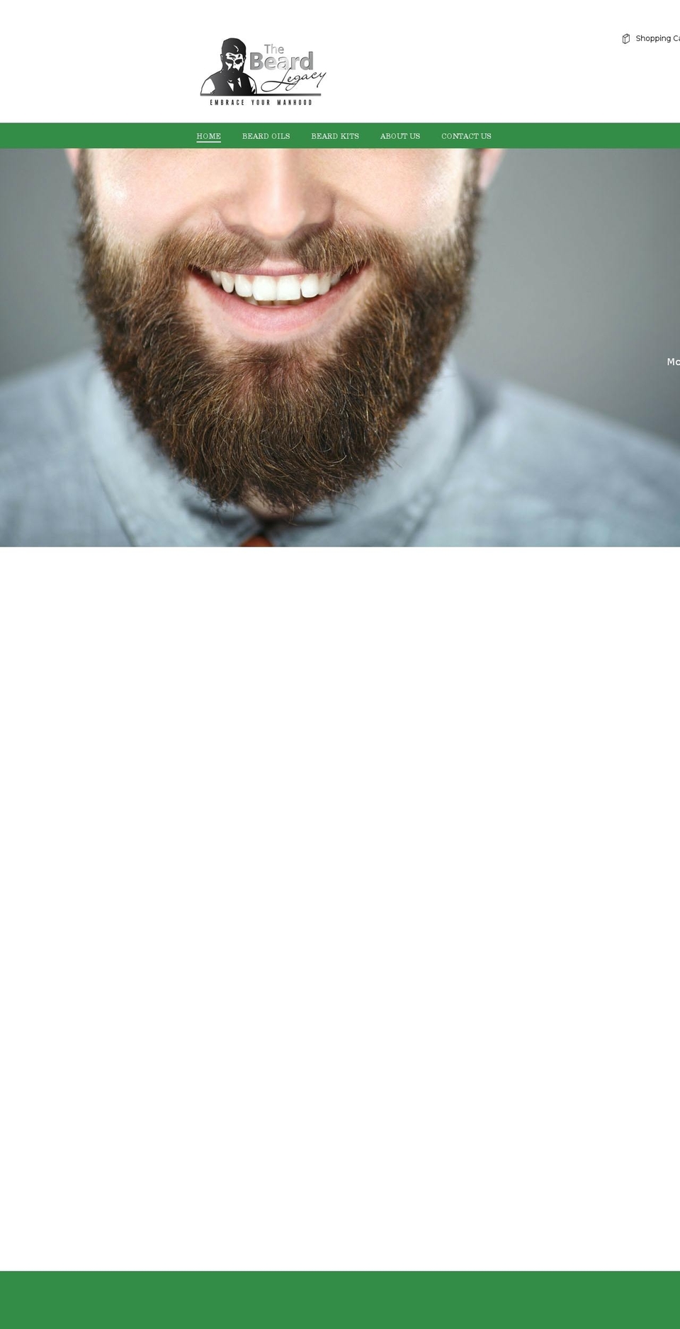 thebeardlegacy.com shopify website screenshot