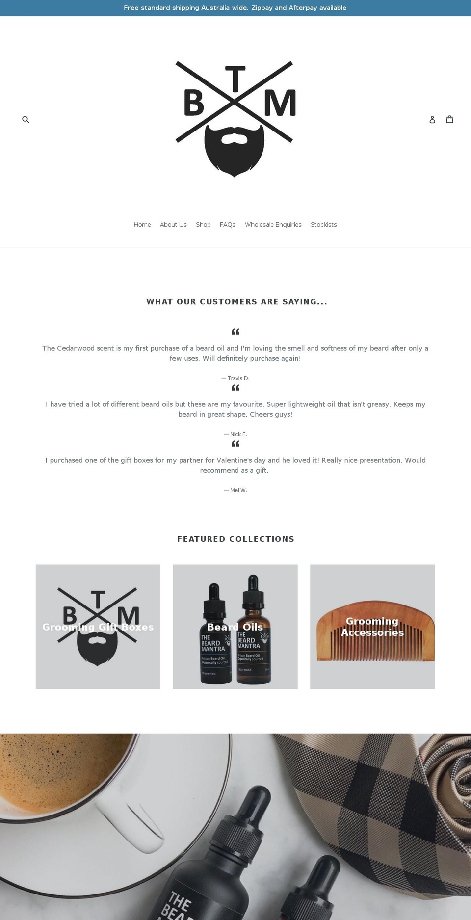 thebeardmantra.com — Shopify storefront screenshot