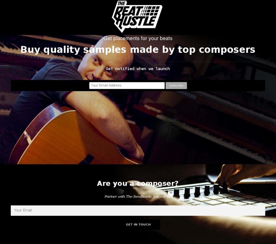 thebeathustle.com — Shopify storefront screenshot