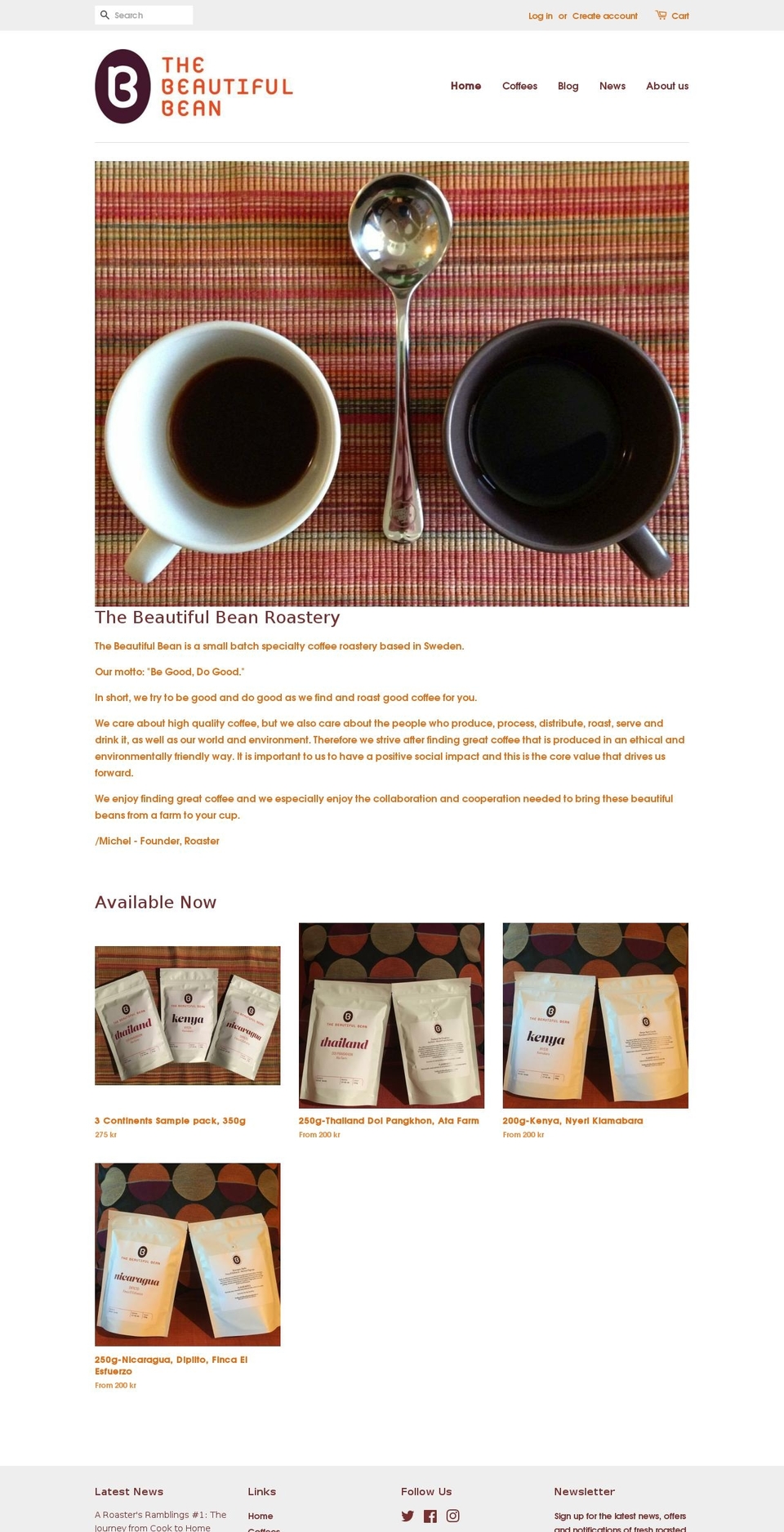 thebeautifulbean.com shopify website screenshot
