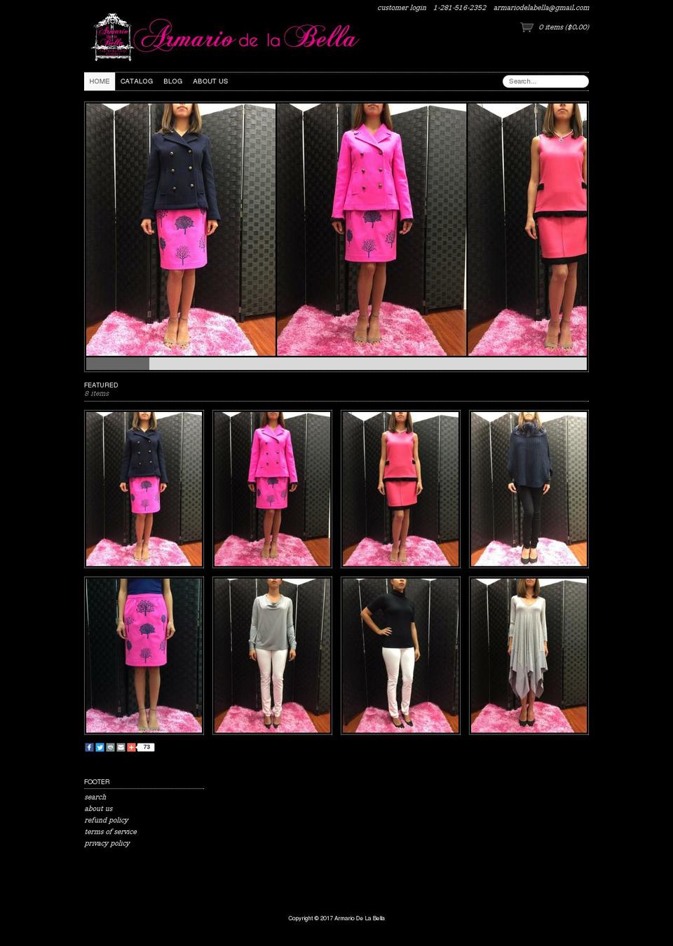 thebeautifulcloset.net shopify website screenshot