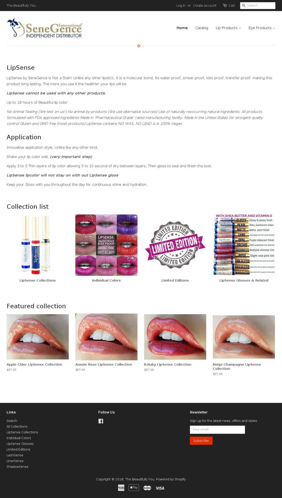 thebeautifullyyou.com — Shopify storefront screenshot