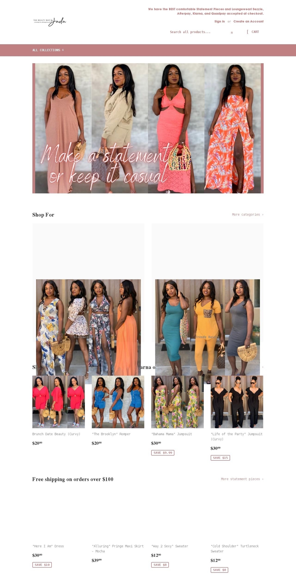 thebeautybarbyjada.com shopify website screenshot