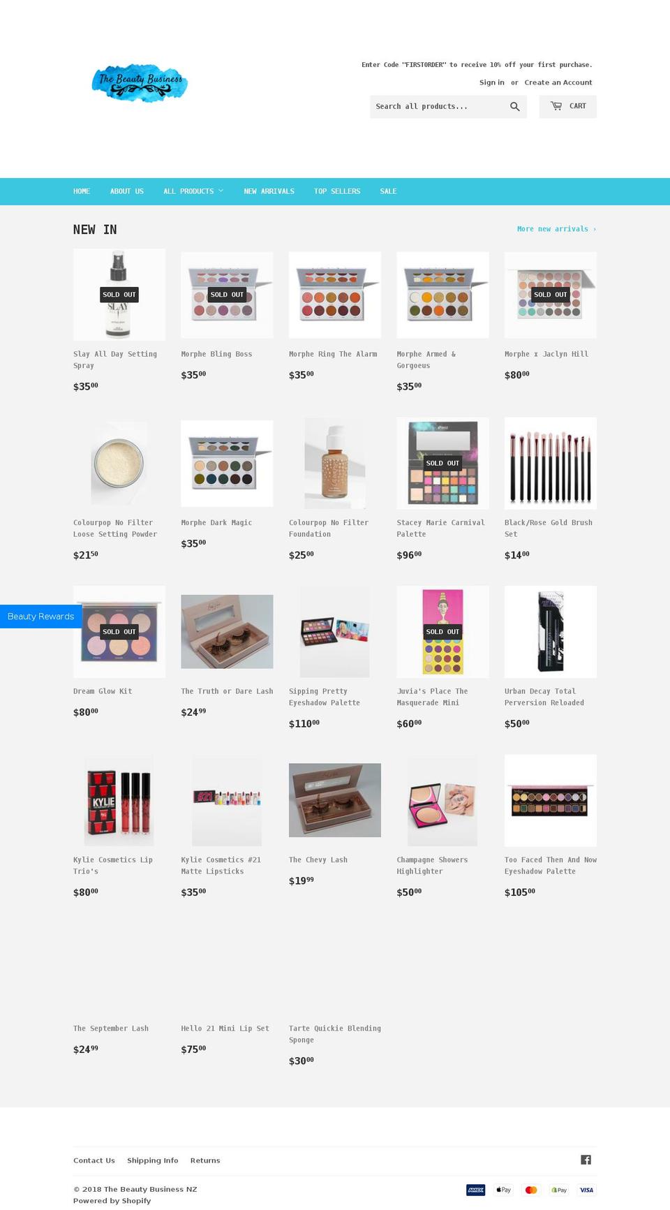 thebeautybusiness.org shopify website screenshot