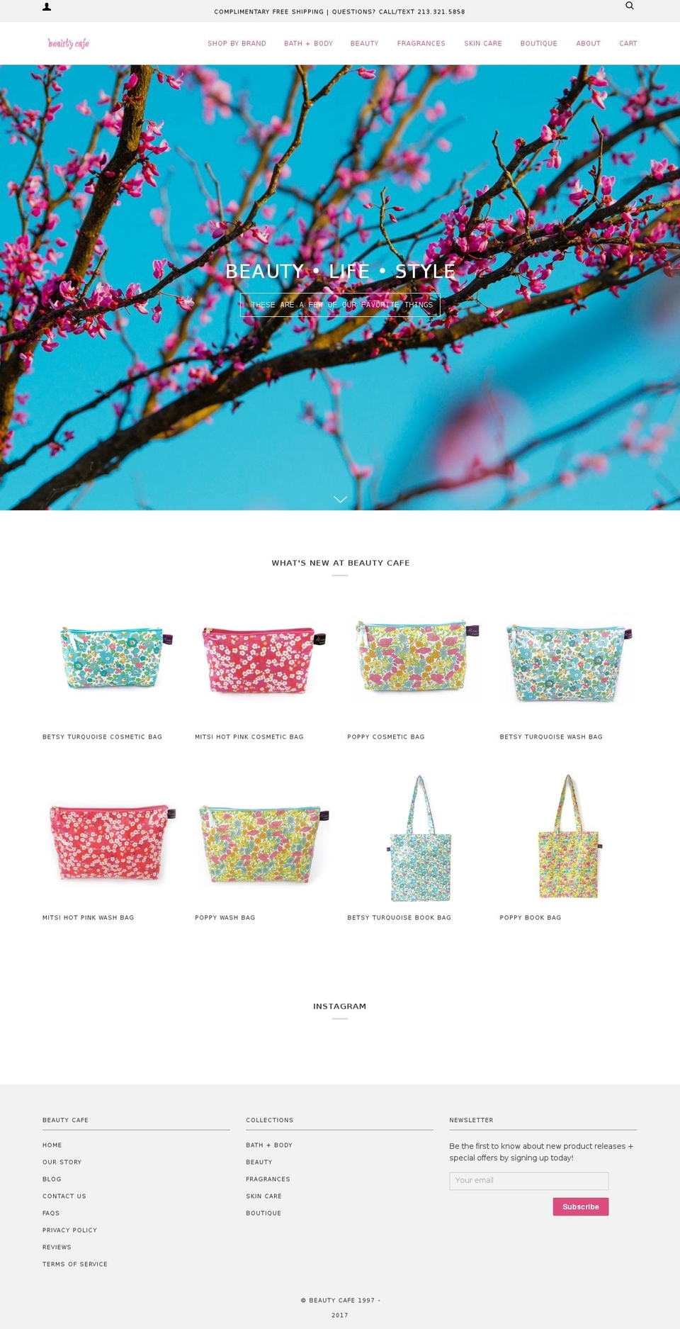 thebeautycafe.com shopify website screenshot