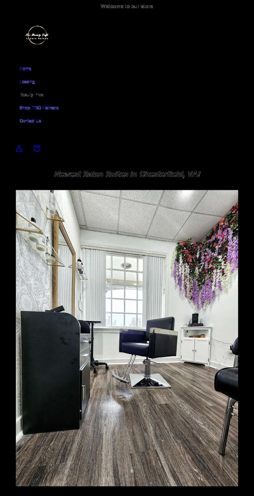 thebeautycafeva.com shopify website screenshot