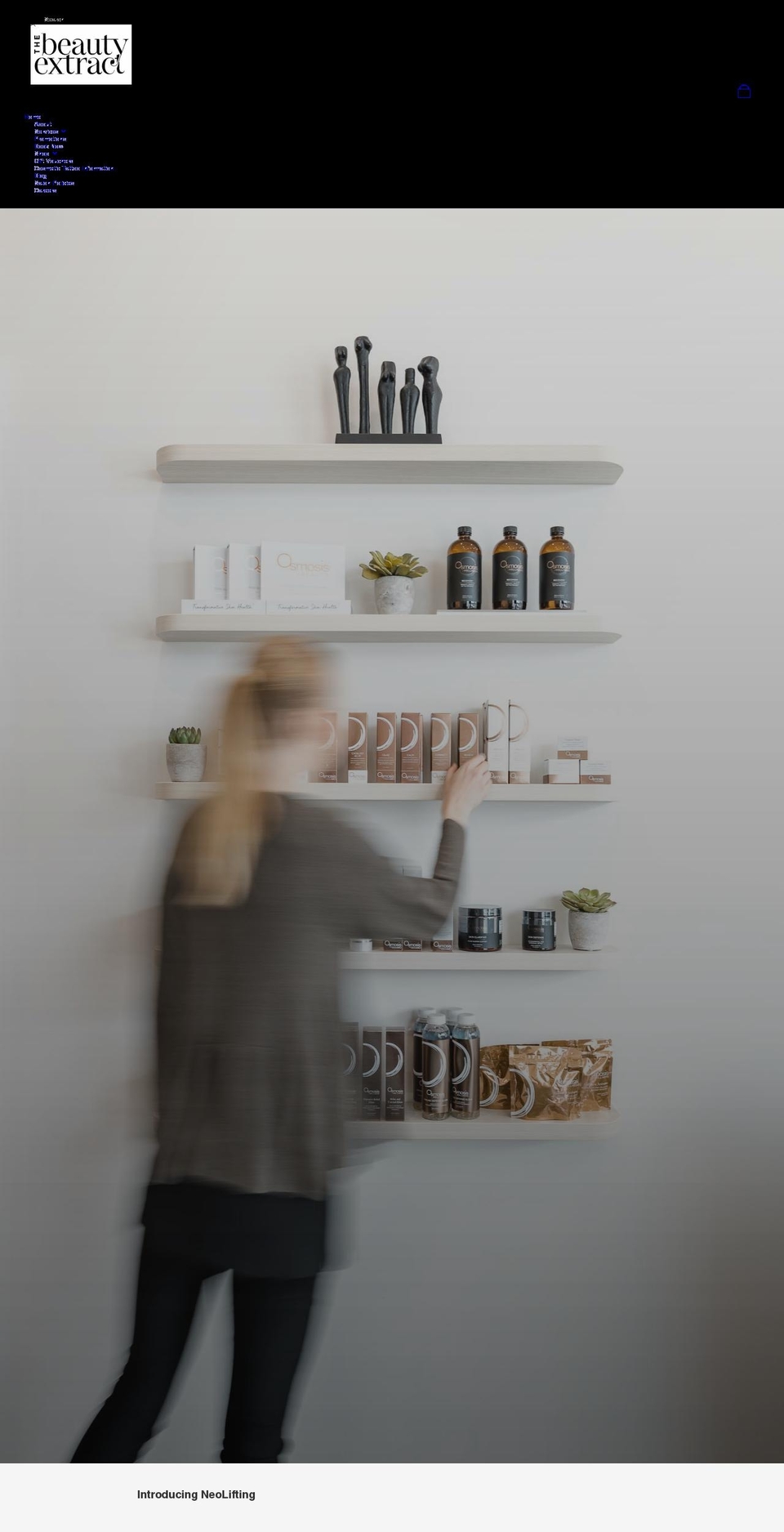 thebeautyextract.com.au shopify website screenshot