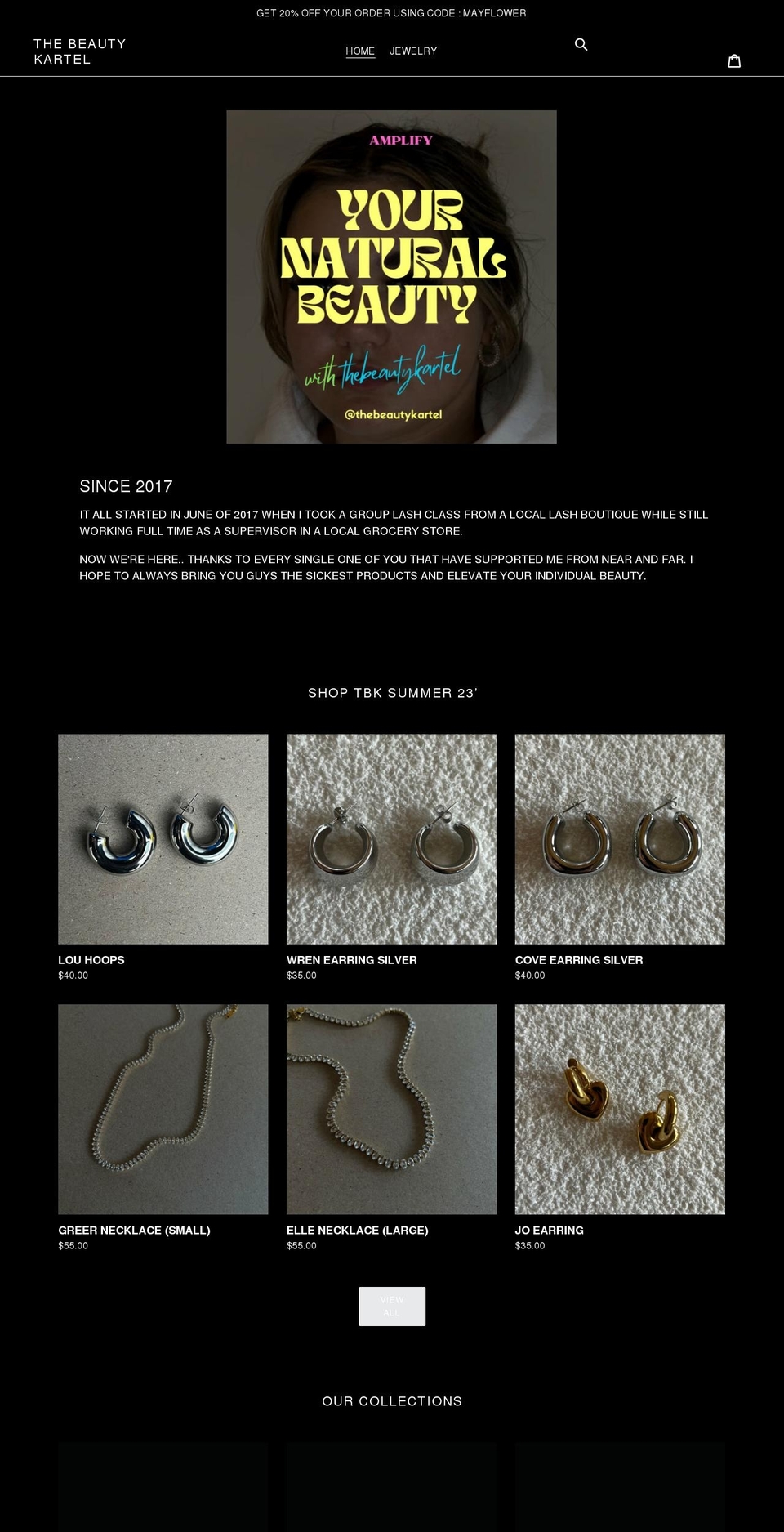 thebeautykartel.ca shopify website screenshot