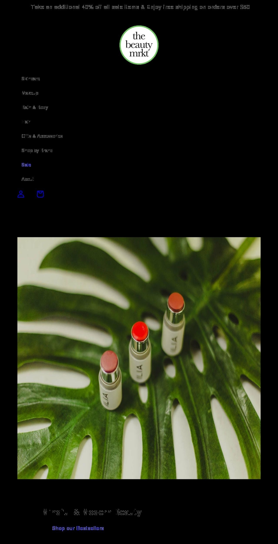 thebeautymrkt.com shopify website screenshot