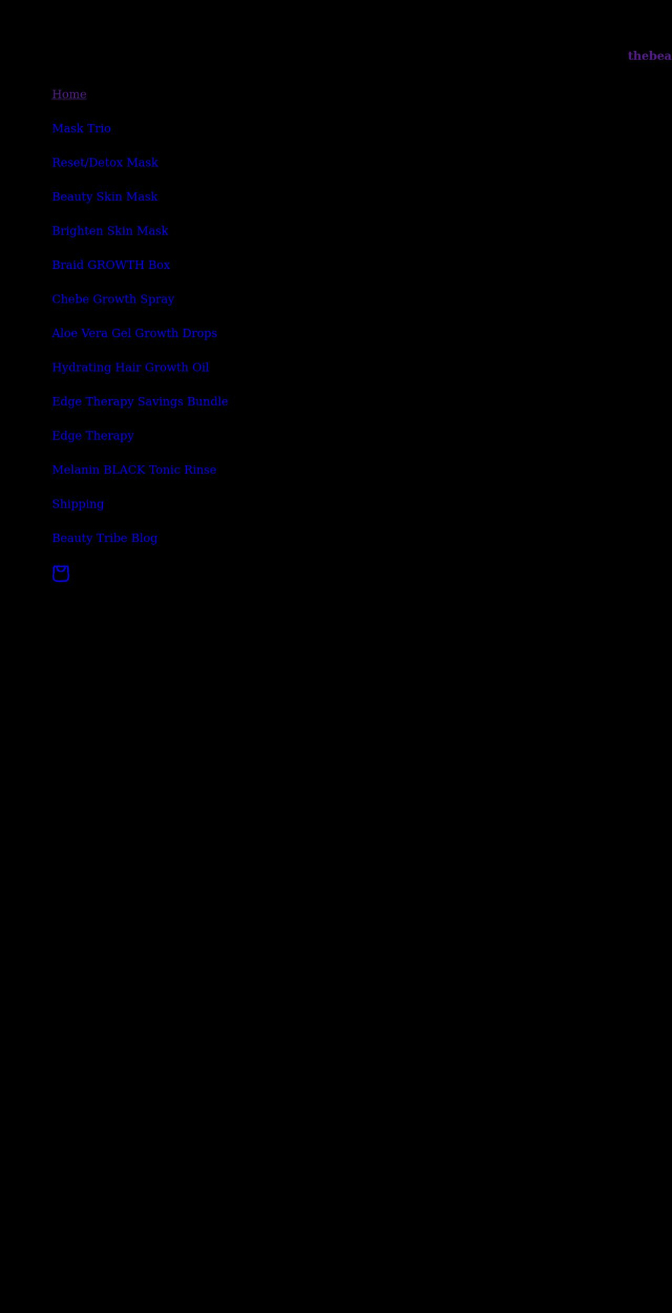 thebeautyofrashida.com shopify website screenshot