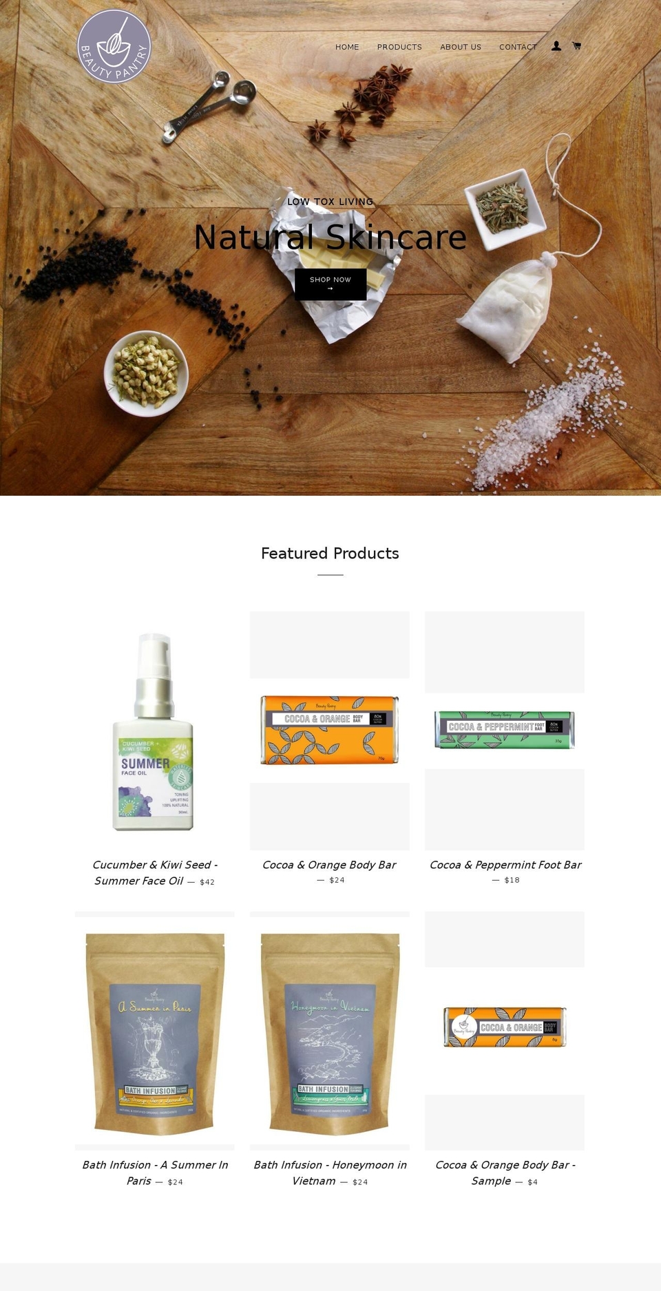 thebeautypantry.com.au shopify website screenshot