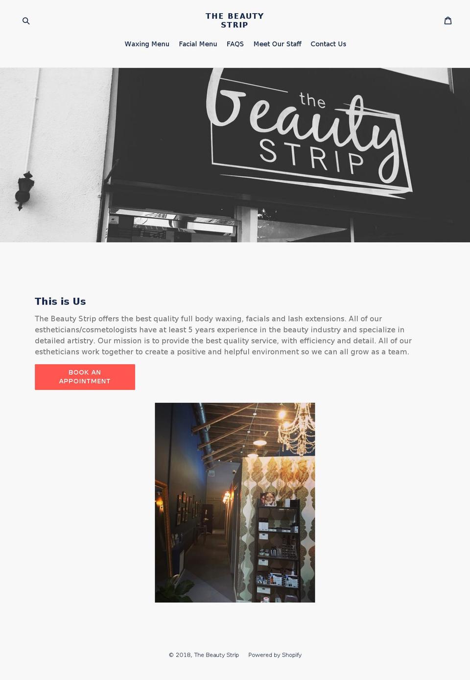 thebeautystripllc.com shopify website screenshot