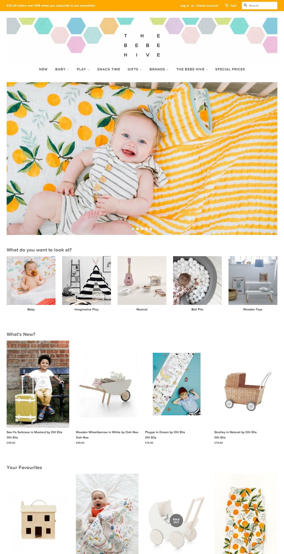 thebebehive.com — Shopify storefront screenshot