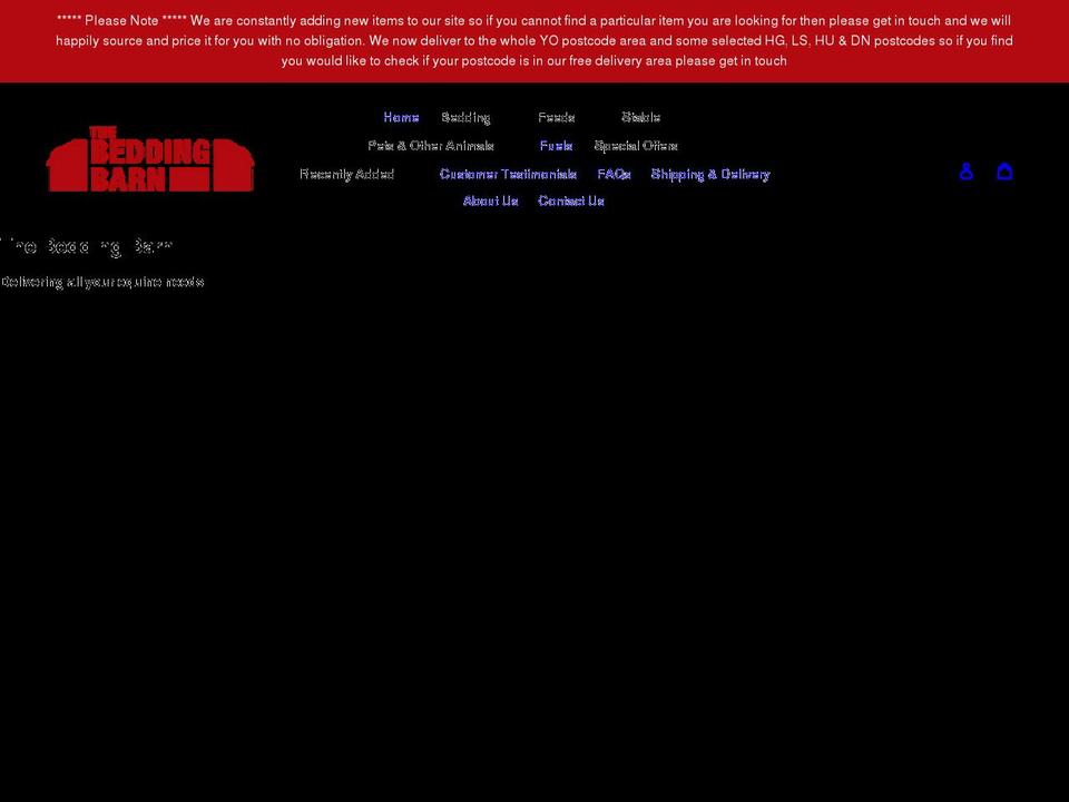 thebeddingbarn.co.uk shopify website screenshot