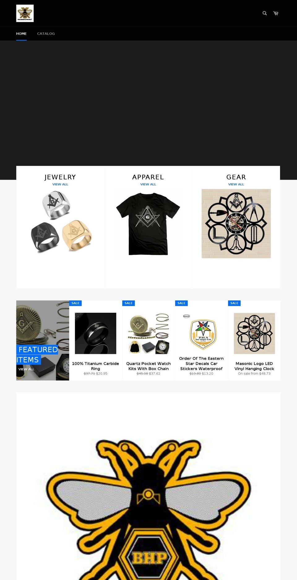 thebeehiveproject.org shopify website screenshot