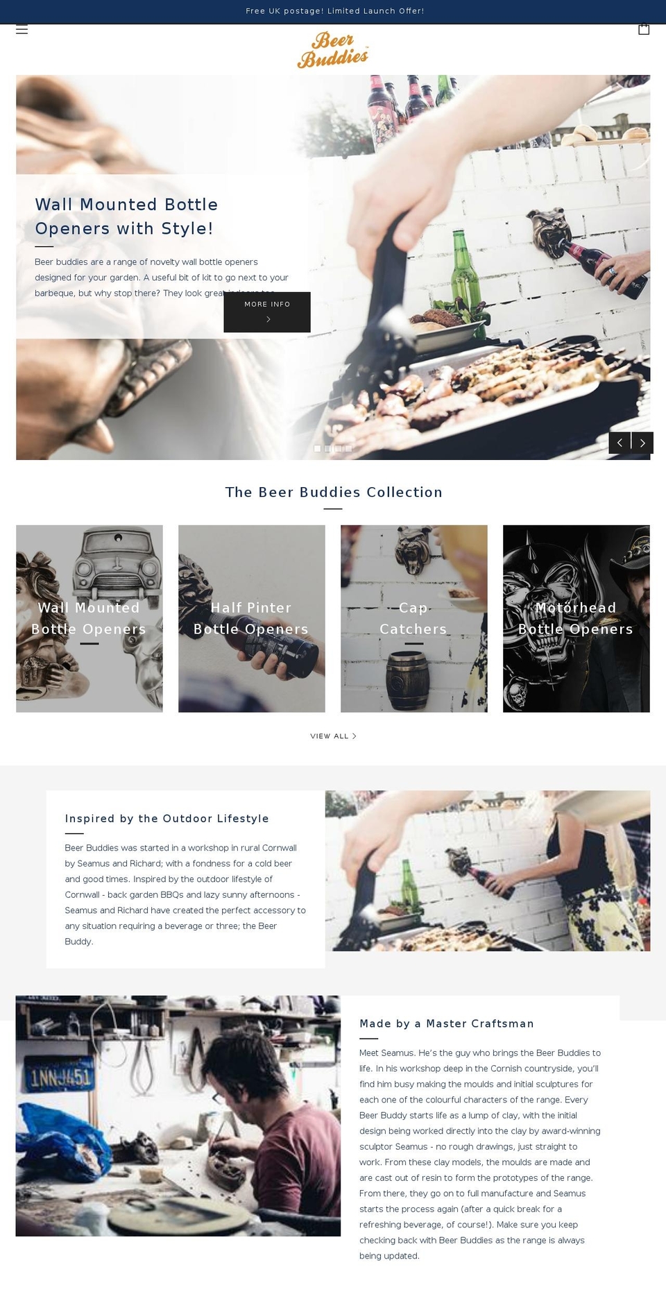 thebeerbuddies.com — Shopify storefront screenshot