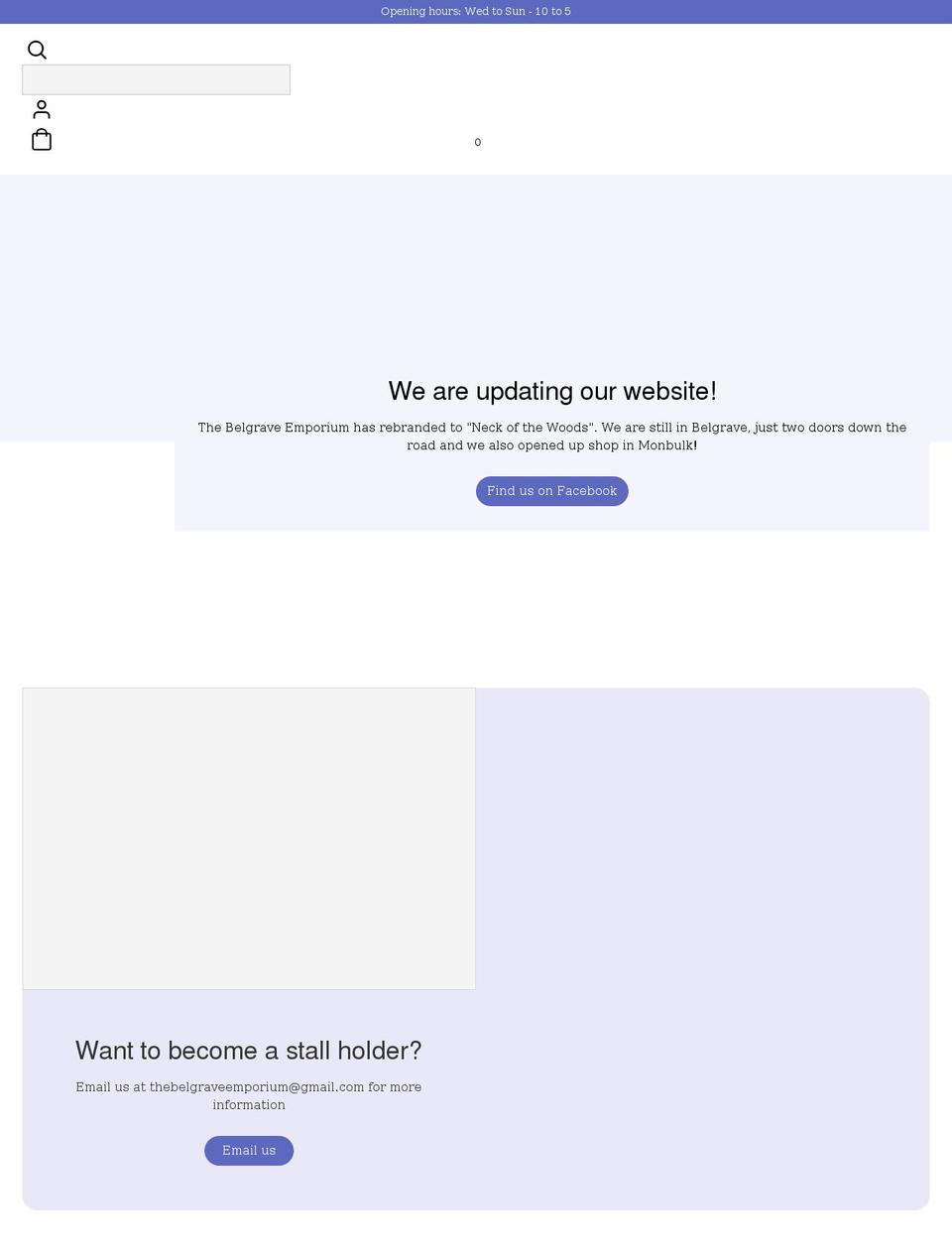 thebelgraveemporium.com shopify website screenshot