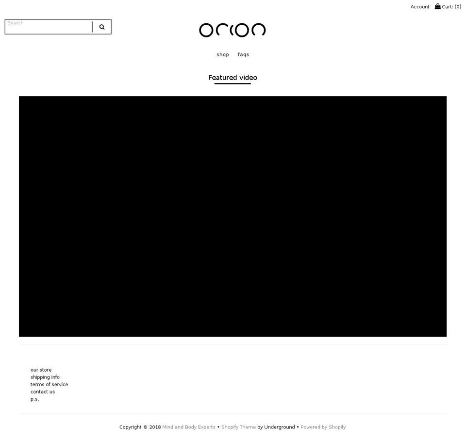 thebeltoforion.com shopify website screenshot