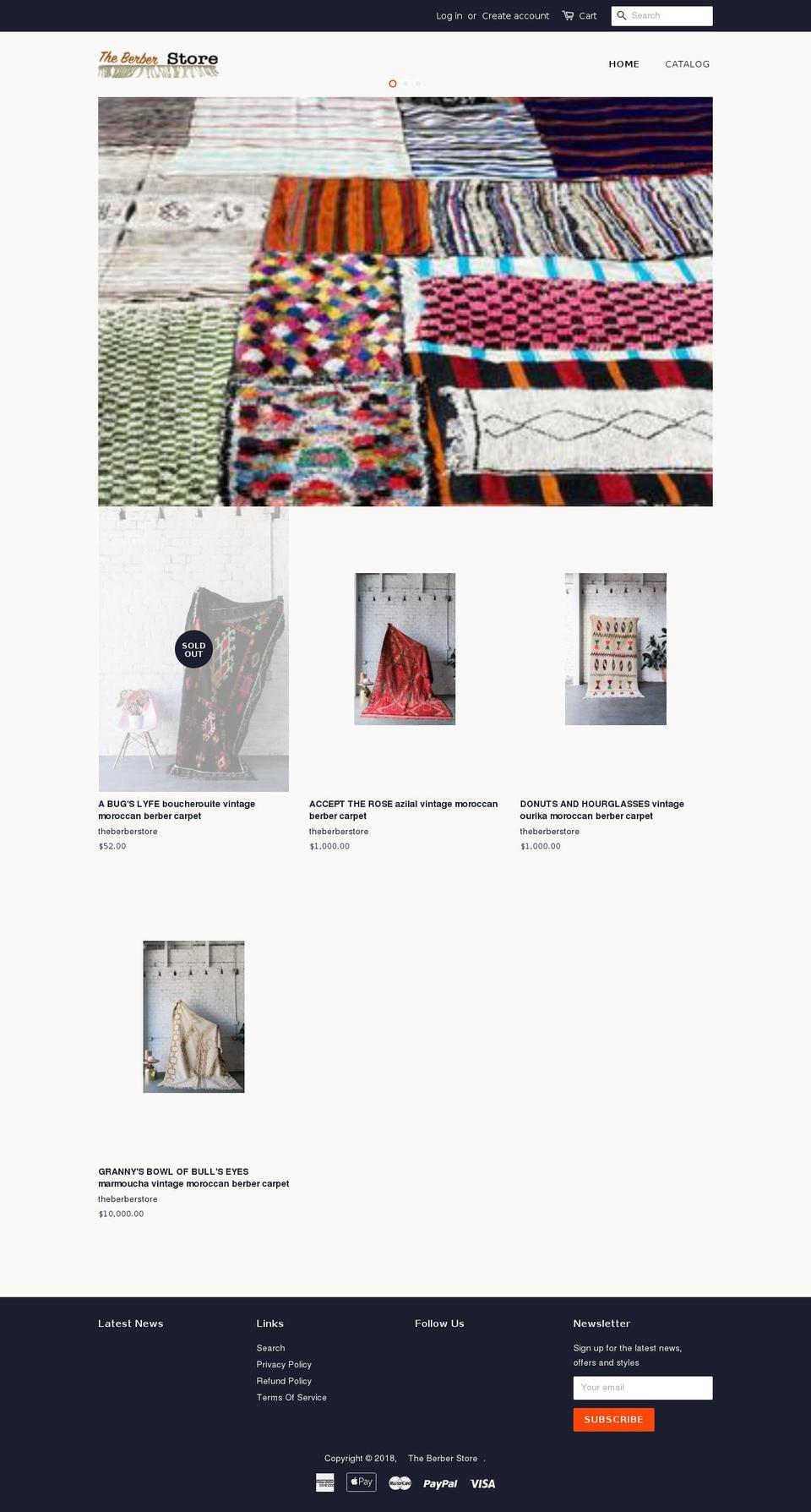 theberberstore.com — Shopify storefront screenshot