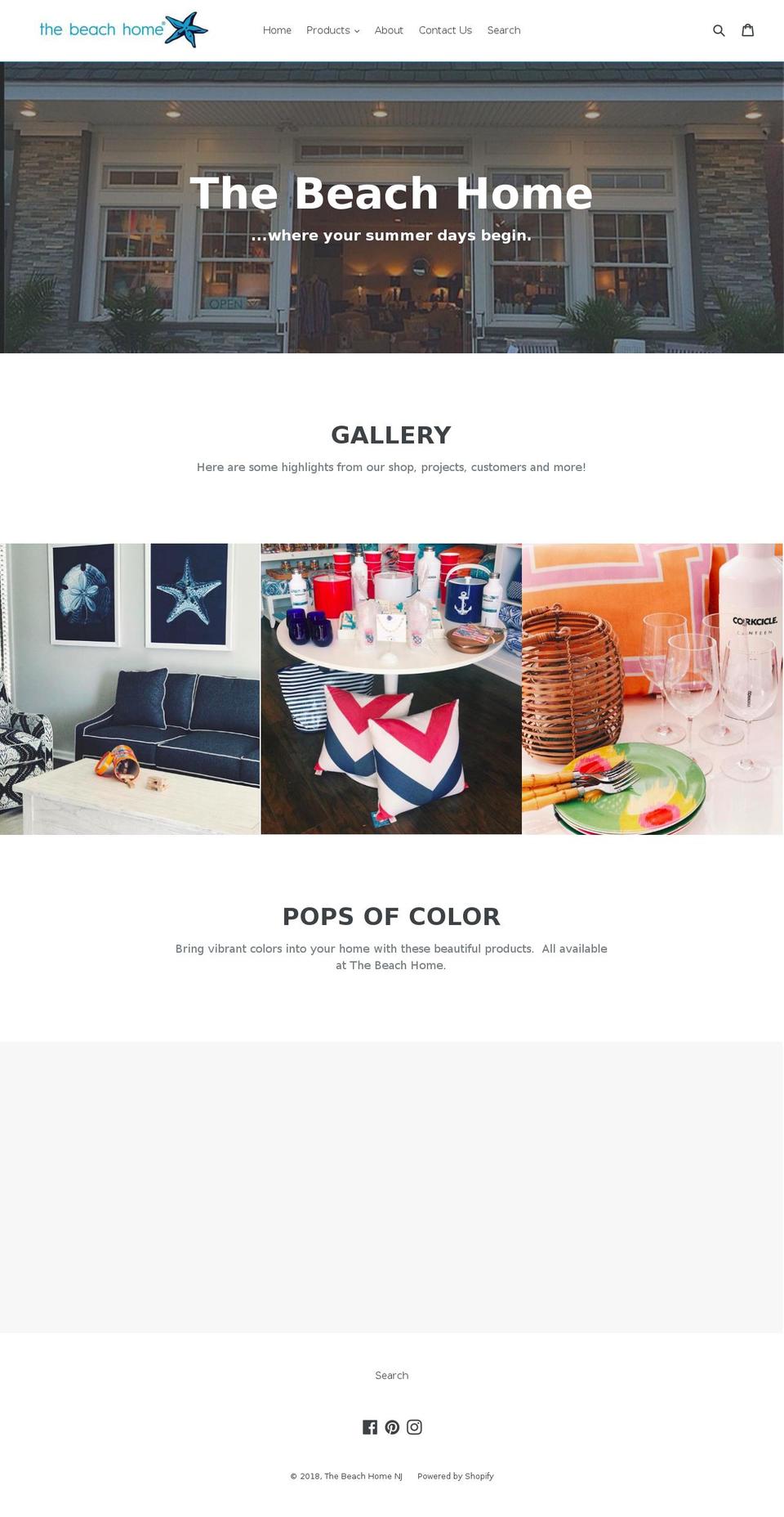 thebergenhome.com — Shopify storefront screenshot