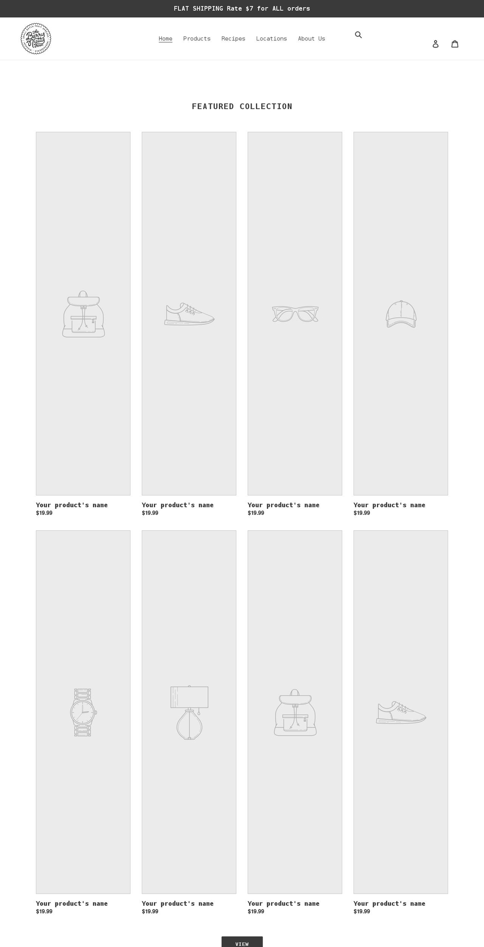 theberrynuttyfarm.com shopify website screenshot