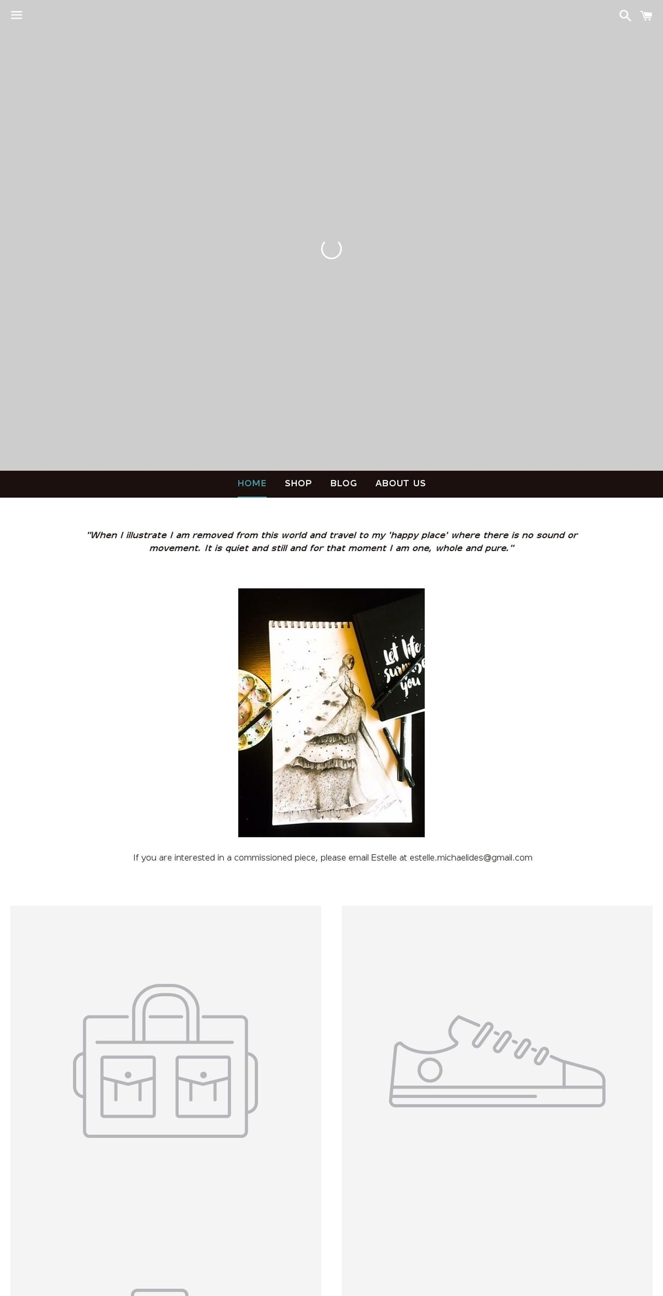 thebespokeillustrator.com — Shopify storefront screenshot