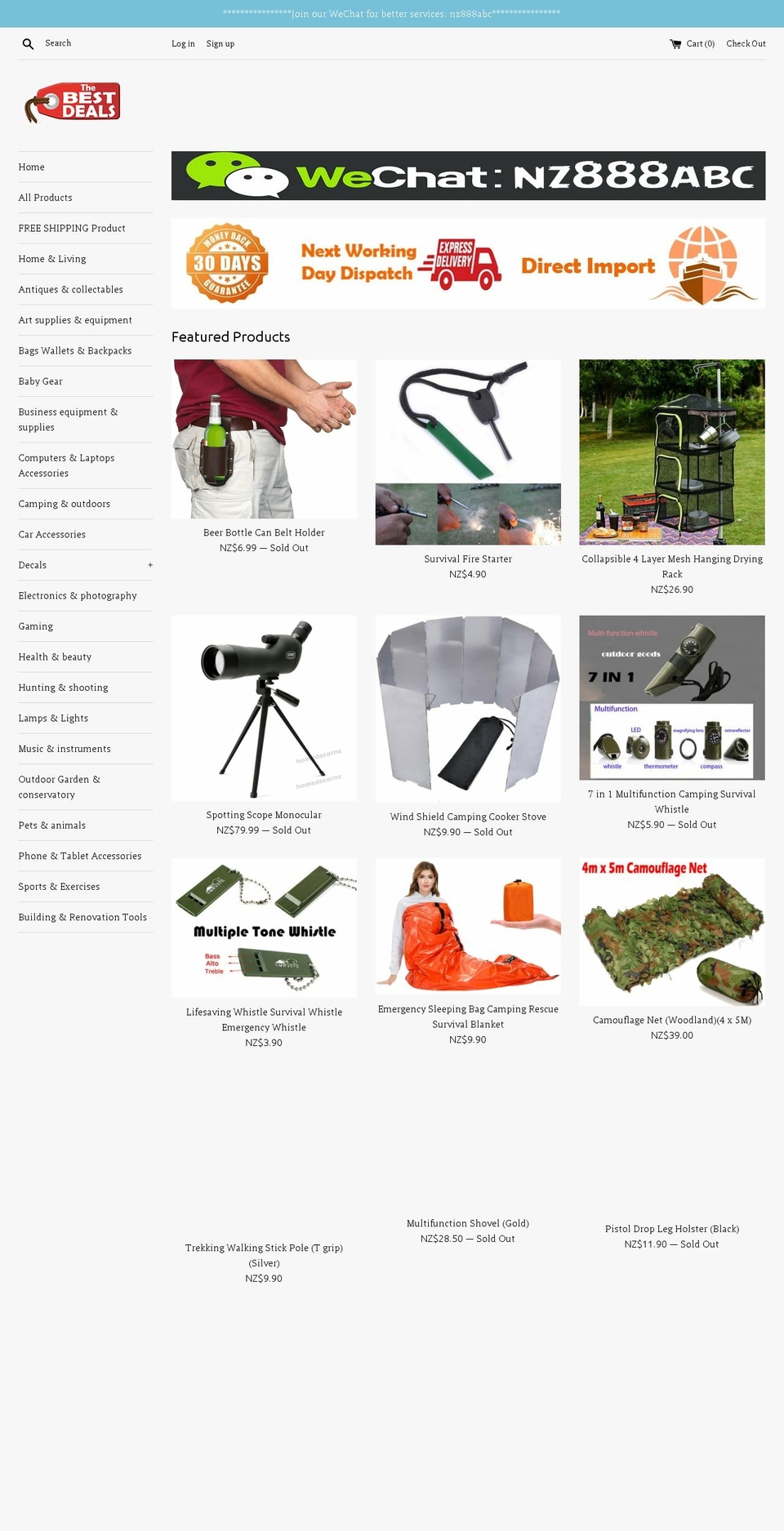 thebestdeals.co.nz shopify website screenshot