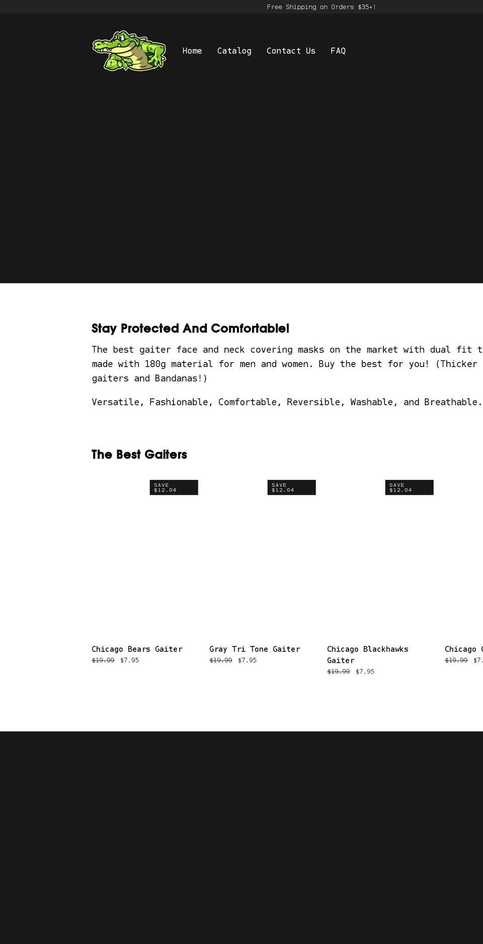 thebestgaiter.com shopify website screenshot