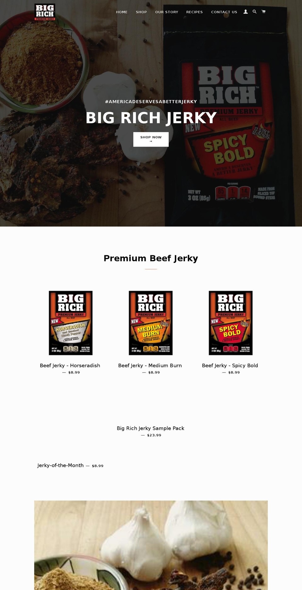 thebestjerkyyoueverate.com — Shopify storefront screenshot
