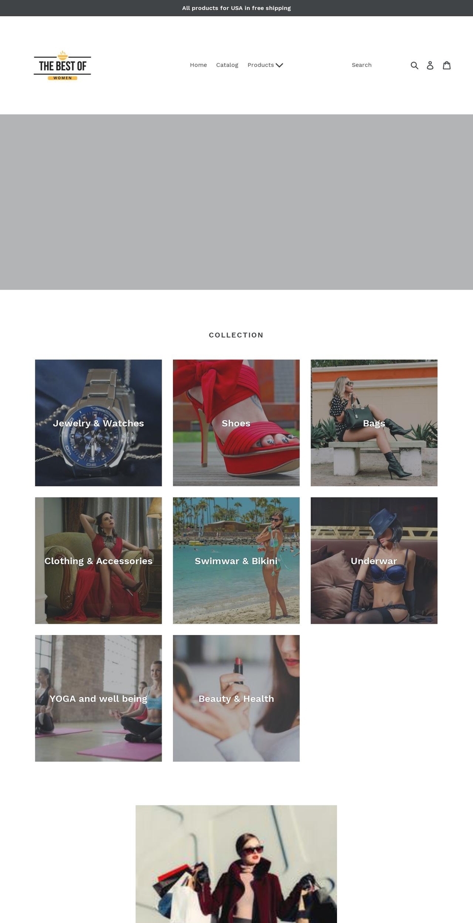 thebestofwomen.com — Shopify storefront screenshot