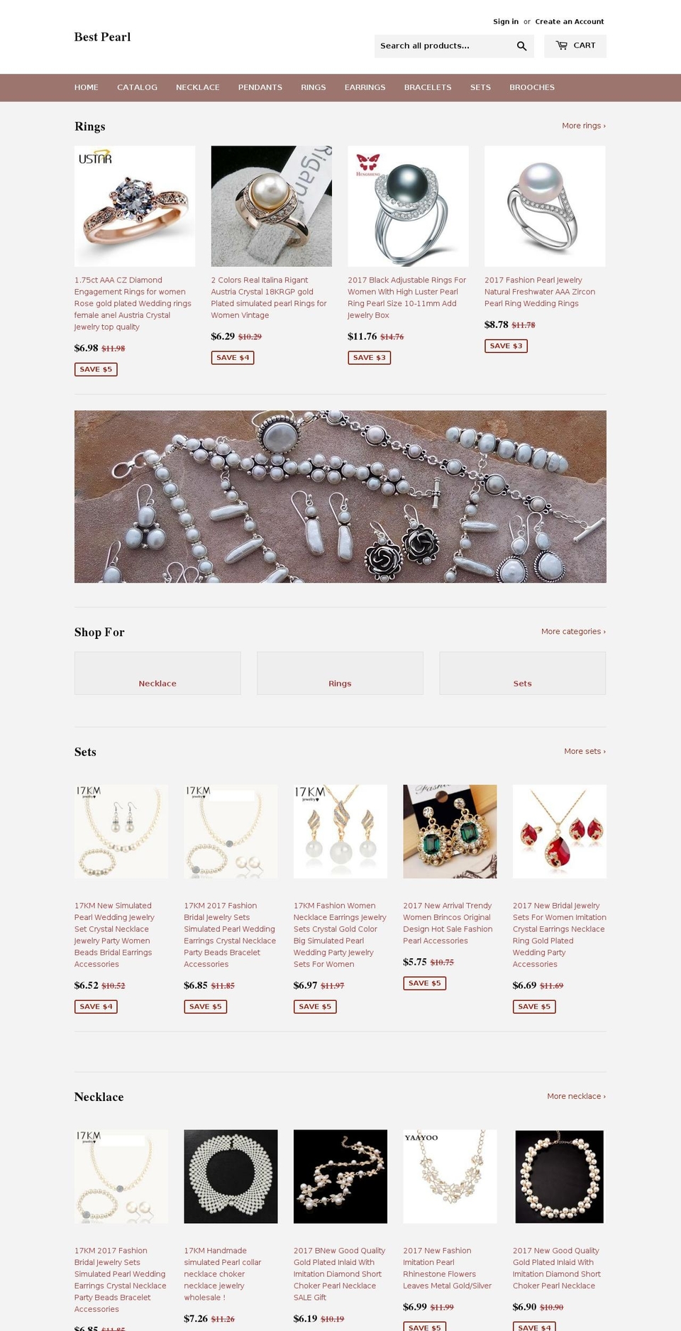 thebestpearl.com shopify website screenshot