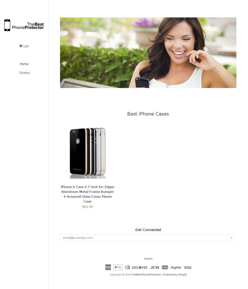 thebestphoneprotector.com — Shopify storefront screenshot