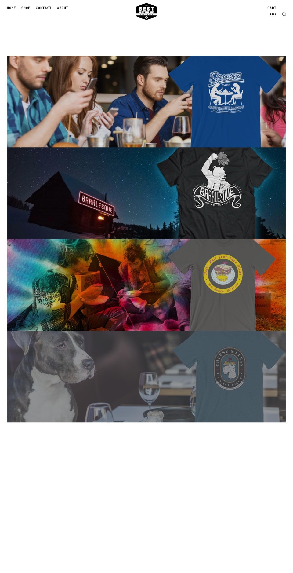 thebestrestaurantintheworld.com shopify website screenshot