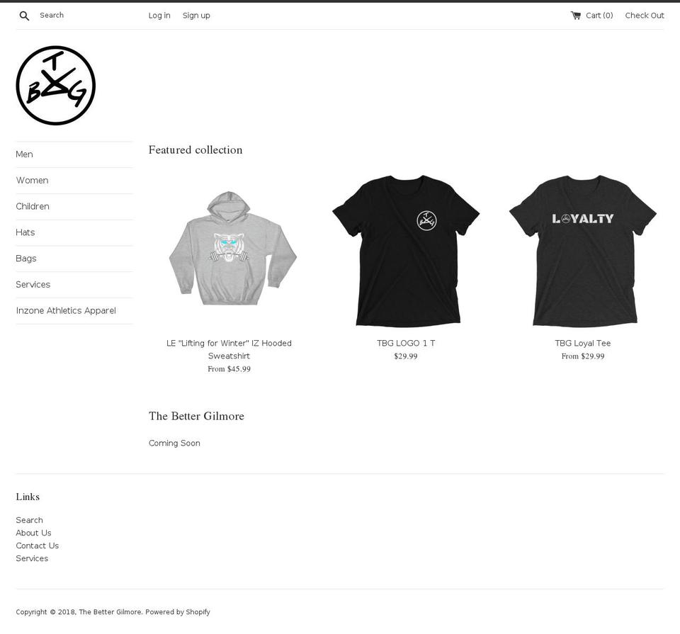 thebettergilmore.com — Shopify storefront screenshot