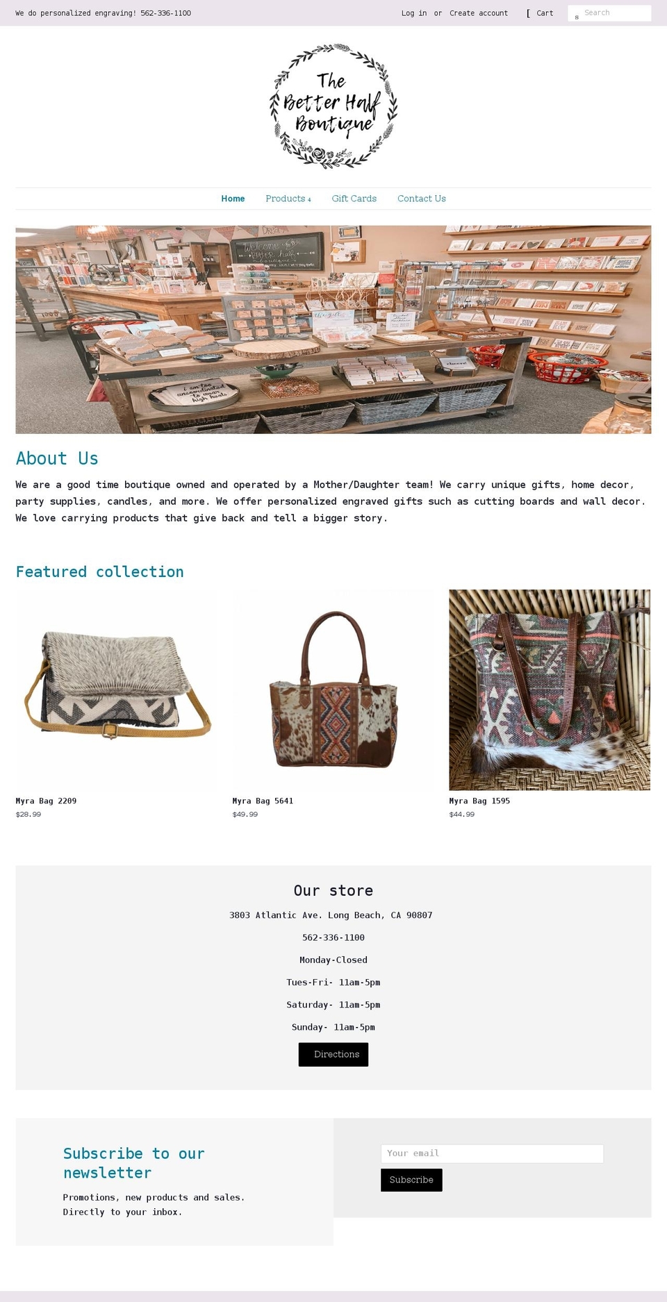 thebetterhalfboutique.com shopify website screenshot