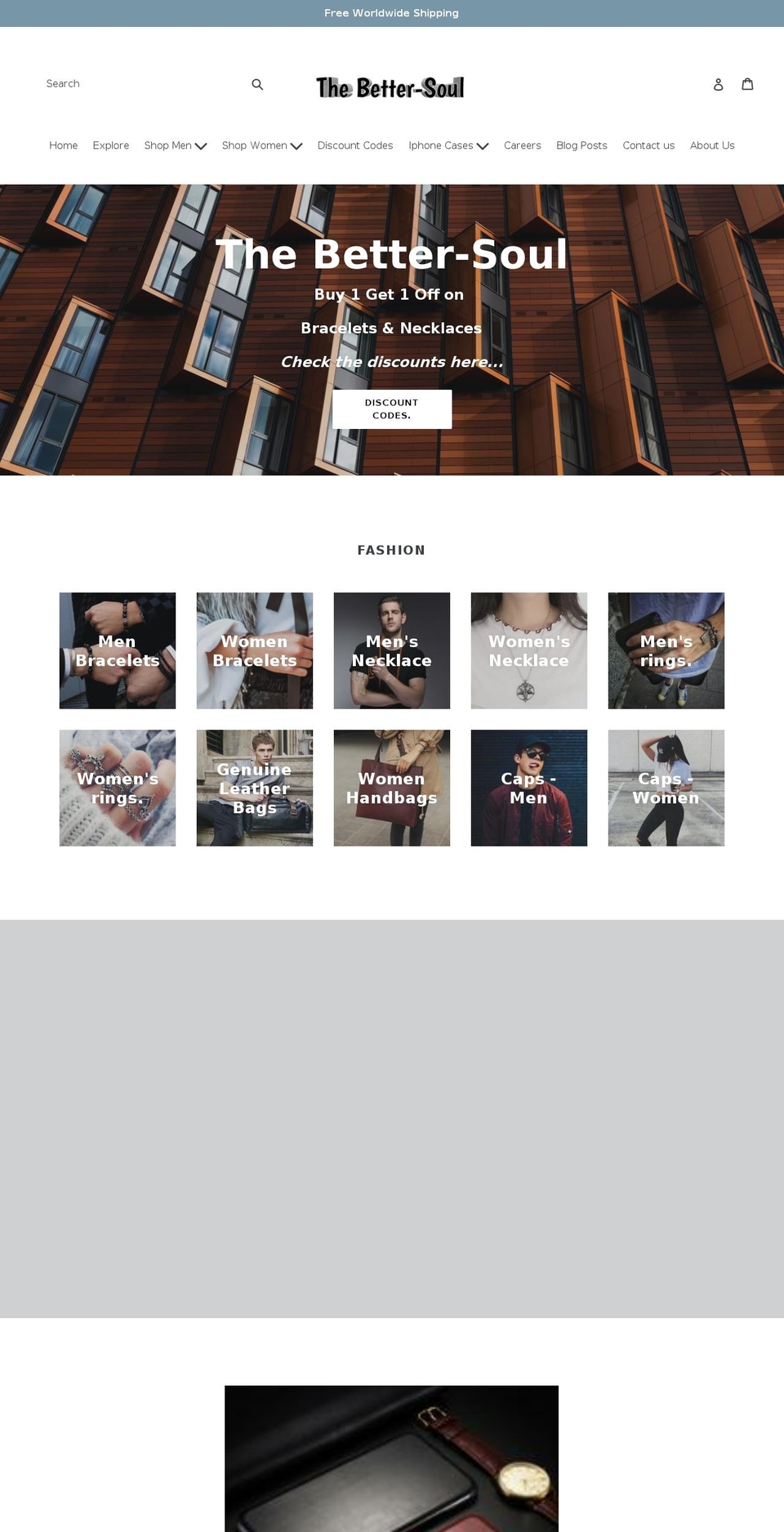 thebettersoul.com — Shopify storefront screenshot