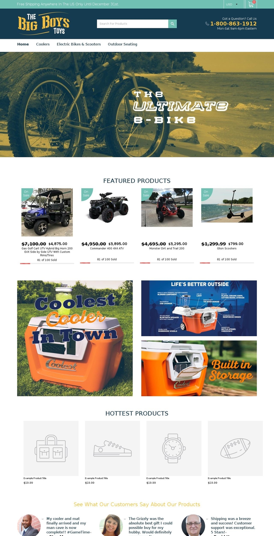 thebigboystoys.com — Shopify storefront screenshot