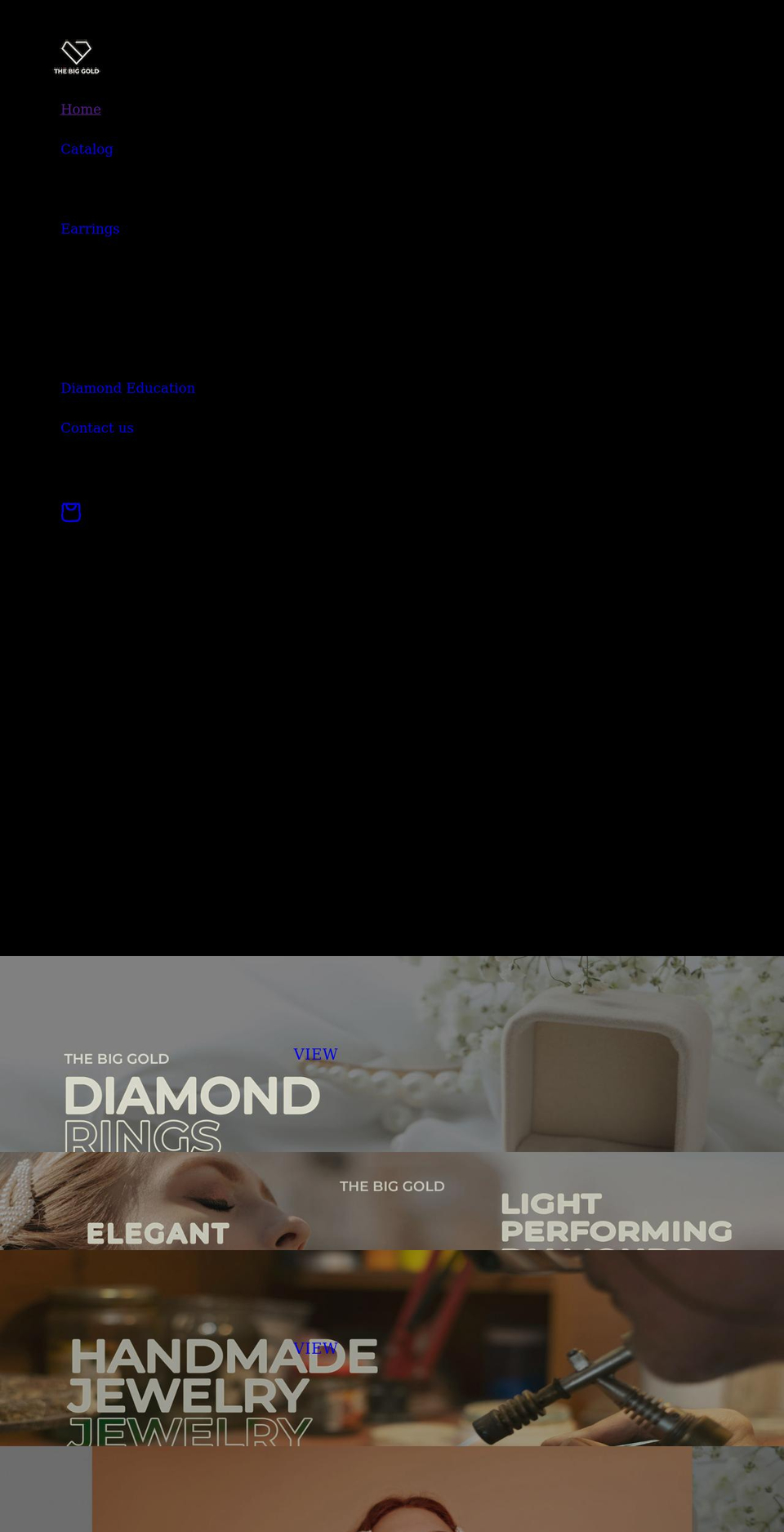 thebiggold.com shopify website screenshot