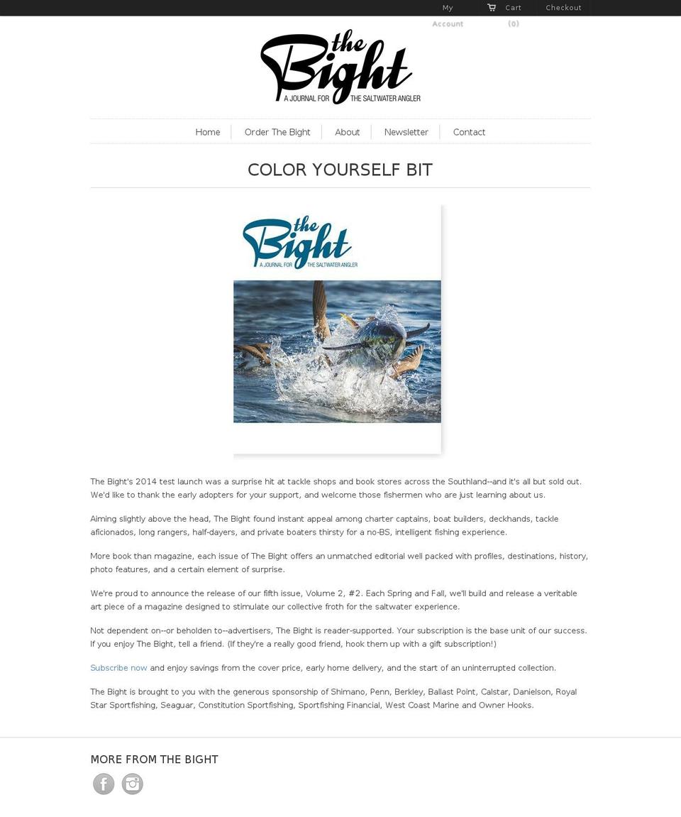 thebightjournal.com shopify website screenshot