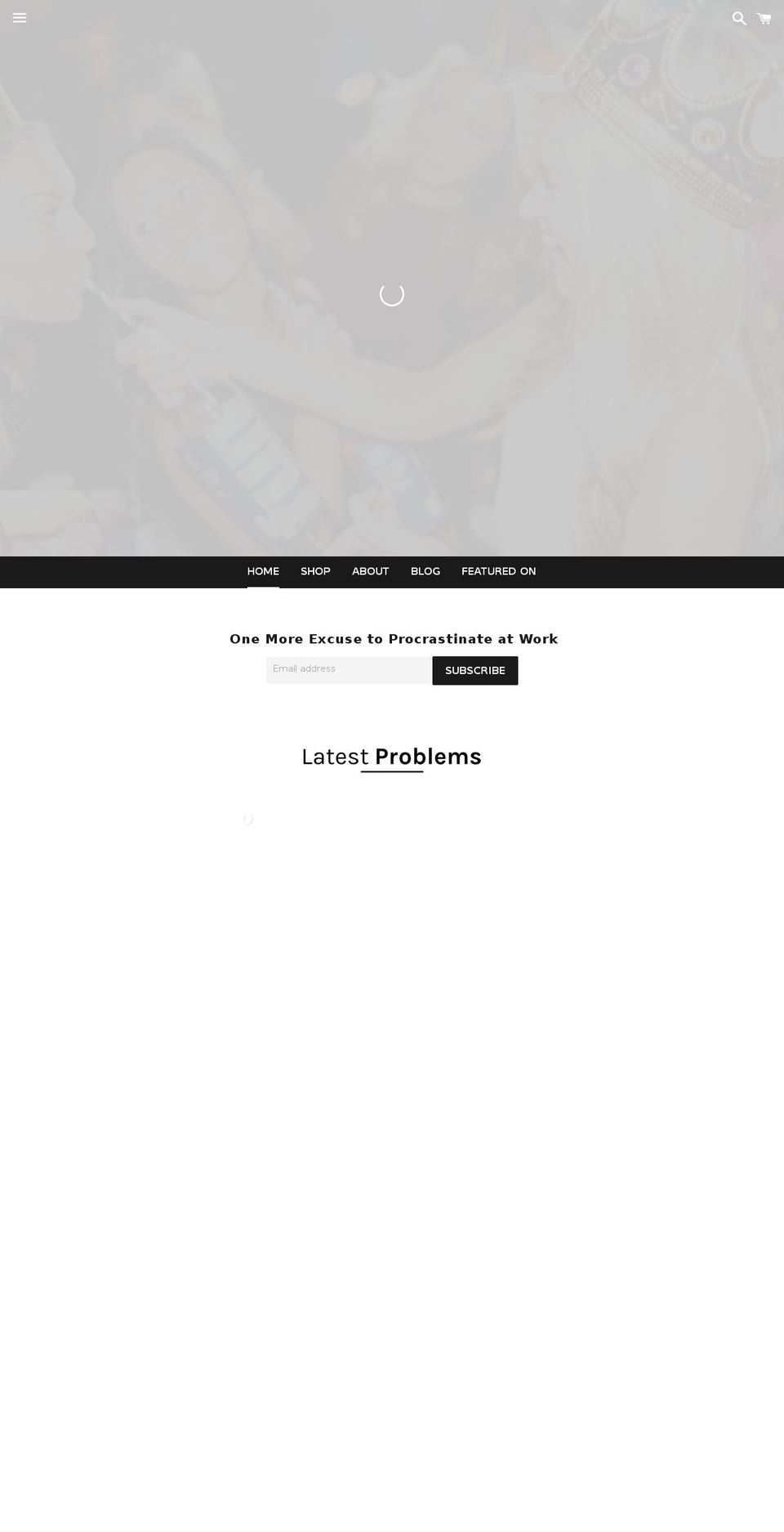 thebigkidproblems.com shopify website screenshot