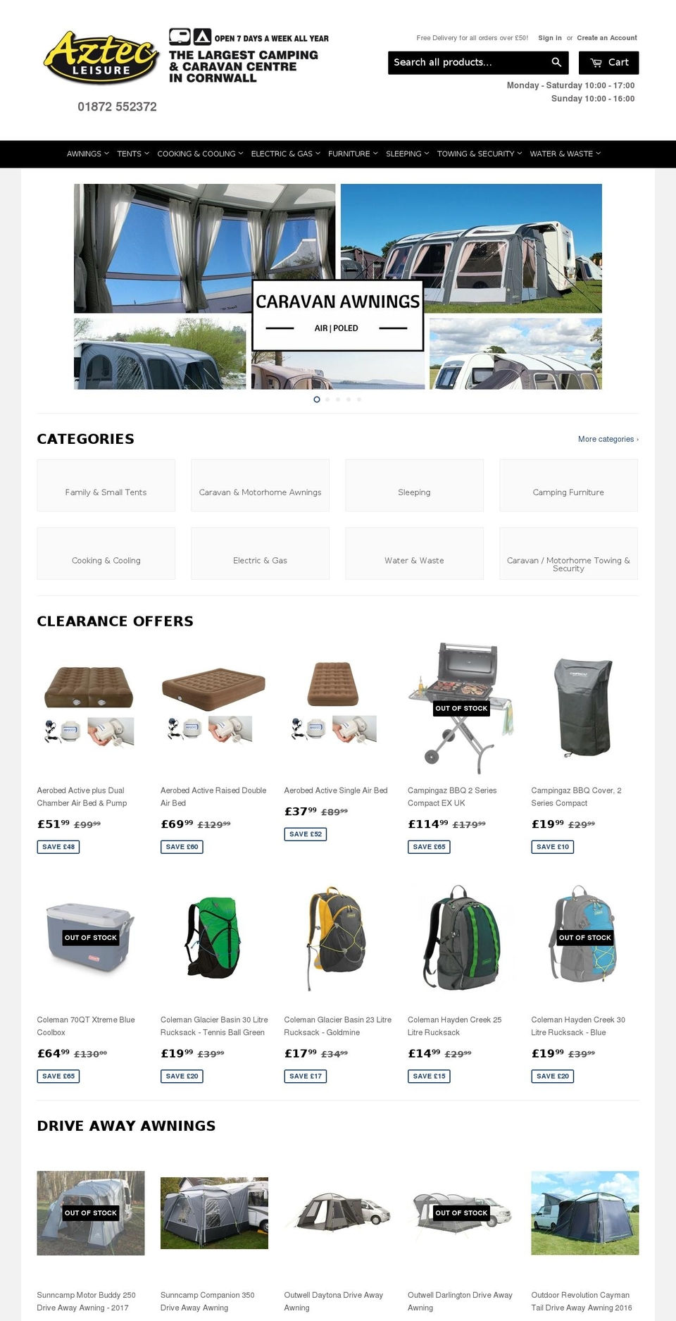 thebigoutdoorcompany.com shopify website screenshot