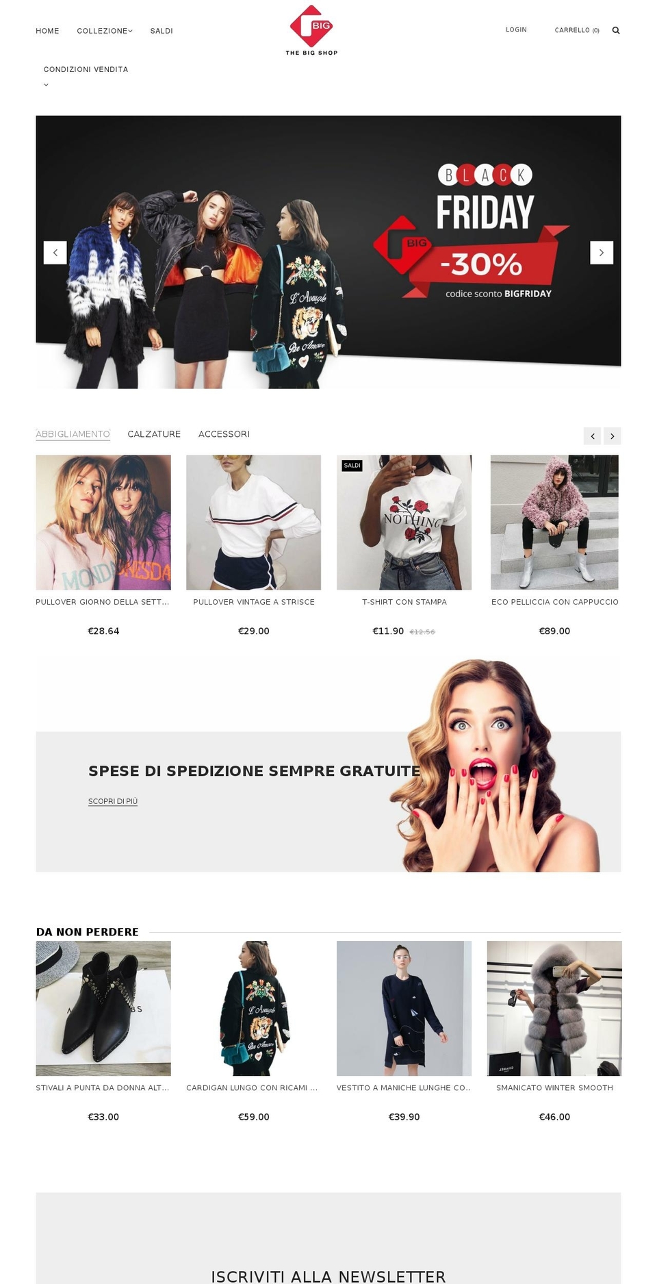 thebigshop.it shopify website screenshot