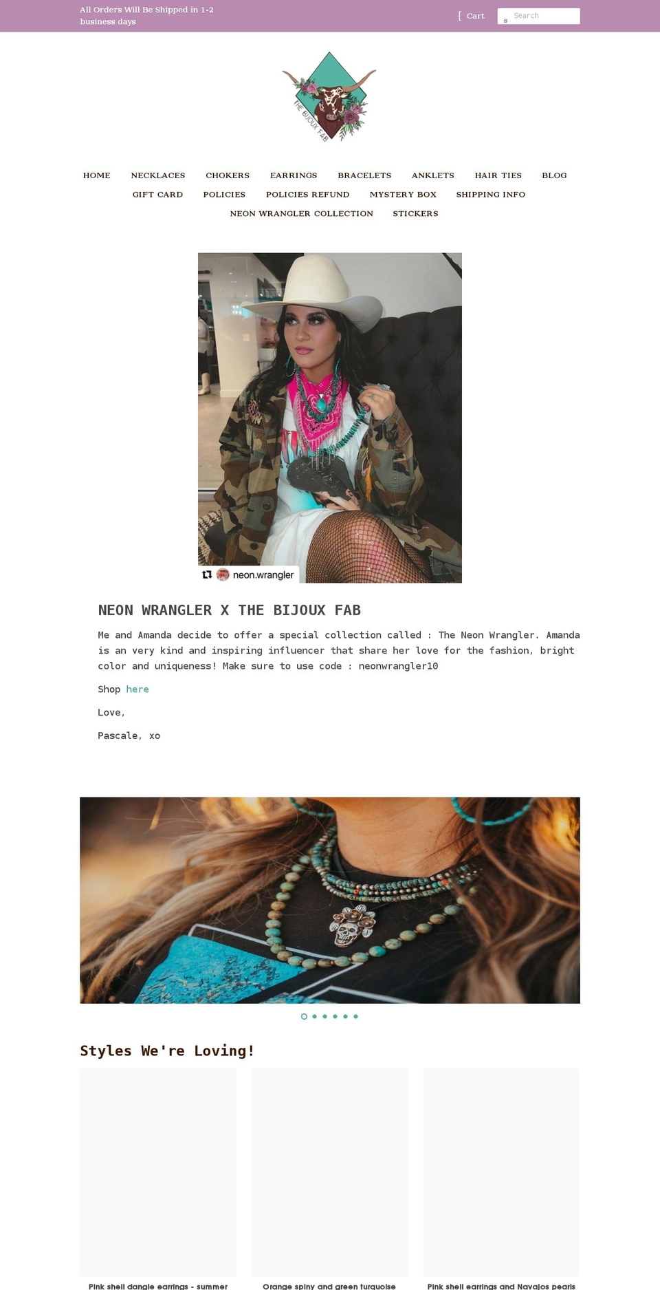 thebijouxfab.com shopify website screenshot