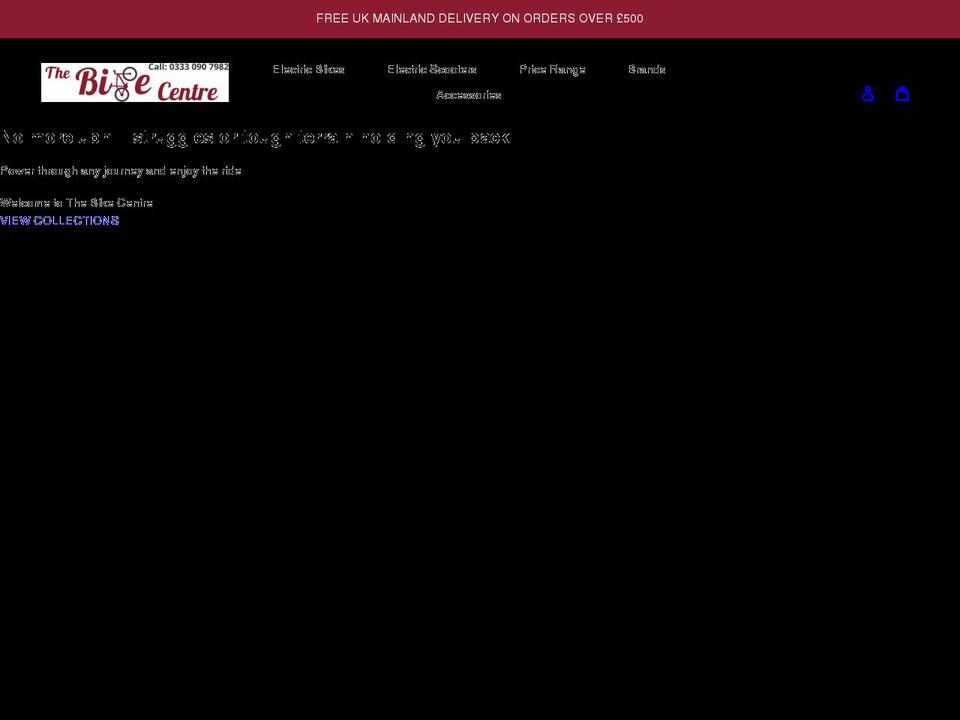 thebikecentre.com shopify website screenshot