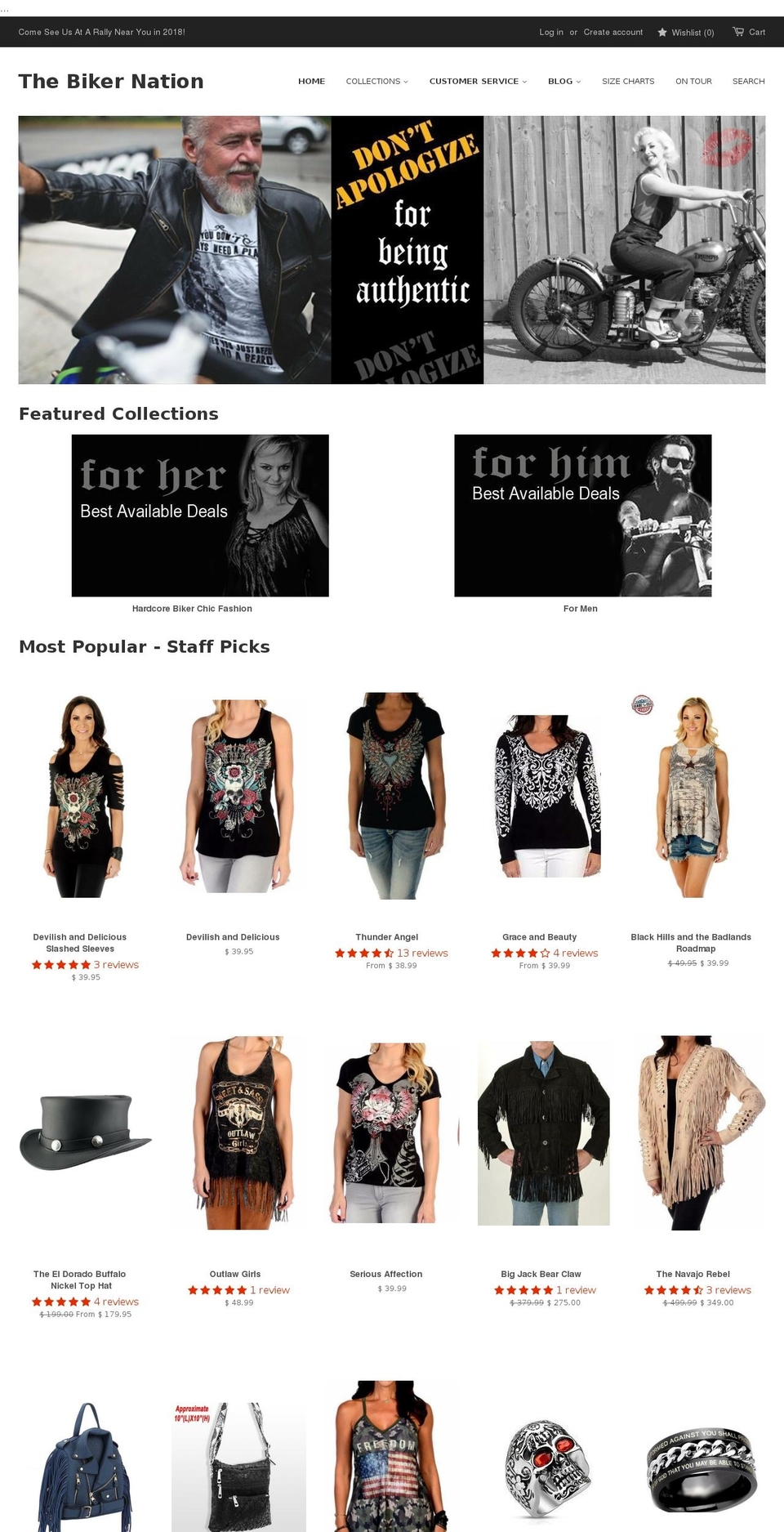 thebikernation.com — Shopify storefront screenshot
